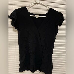 J Crew black dress top (size 4)